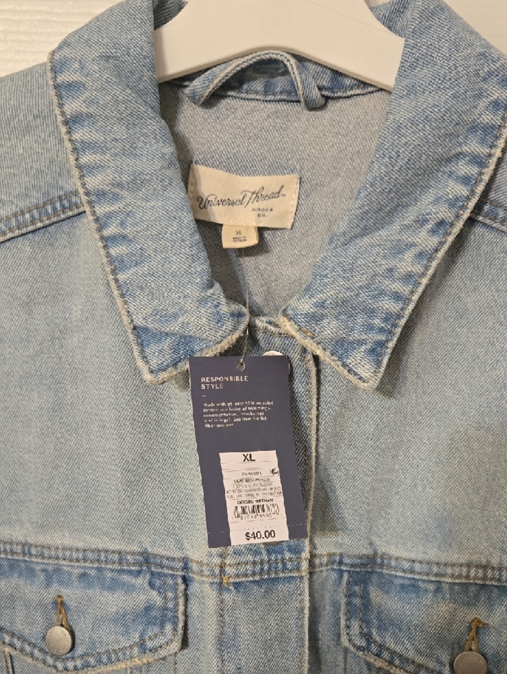 Universal Thread Light Blue Denim Jean Jacket - Picture 2 of 9